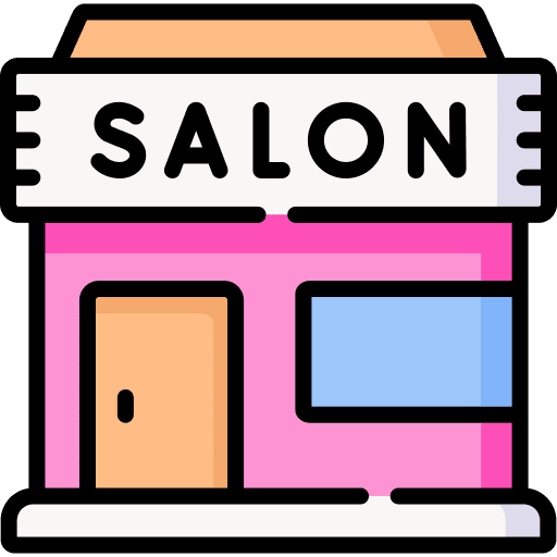 Hair salon barber shop beauty salon grooming icon