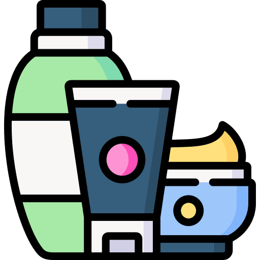 Skin care shower gel cream products icon Skin care shower gel cream products icon