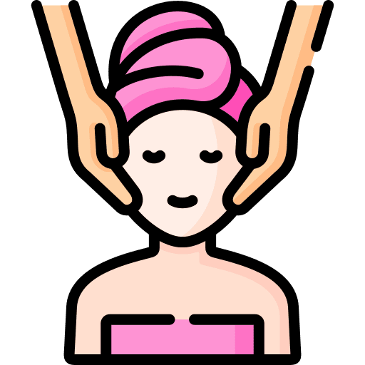 Facial treatment face peel skin care icon Facial treatment face peel skin care icon