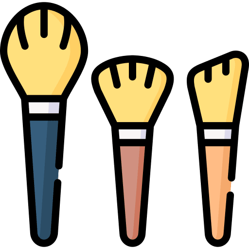 Brushes beauty paint repair icon Brushes beauty paint repair icon