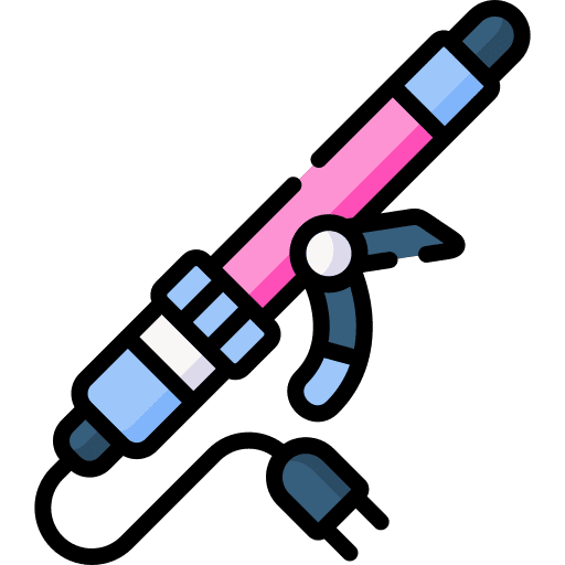 Hair curler hairdresser electronics hot icon Hair curler hairdresser electronics hot icon