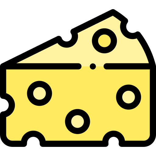 Cheese cheese food and restaurant milky icon