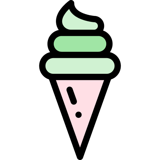 Ice cream sweet dessert summer icon