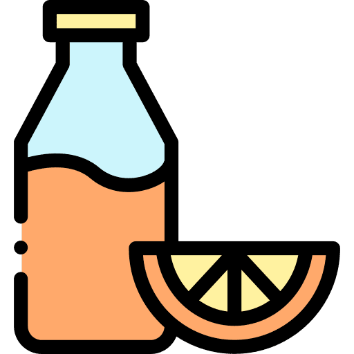 Juice bottle orange juice juice bottle food and restaurant icon