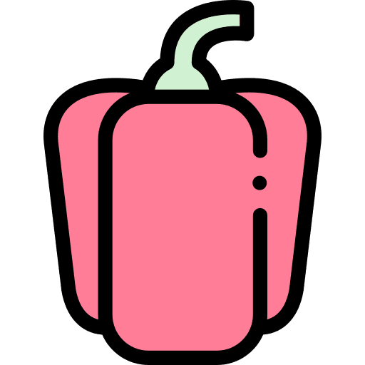 Red pepper food healthy organic icon