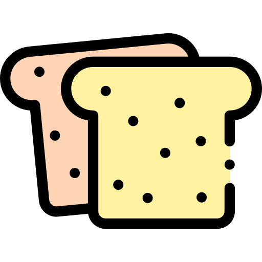 Sliced bread bakery sliced bread toast icon