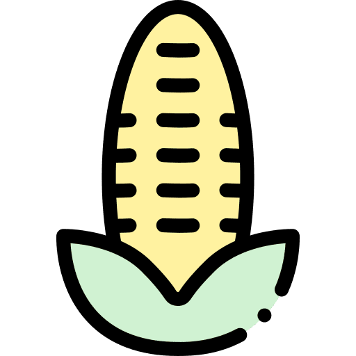 Corn vegan diet food and restaurant icon
