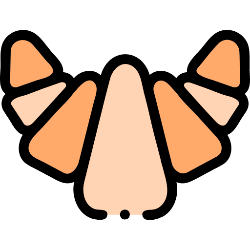 Croissant baked food and restaurant french icon