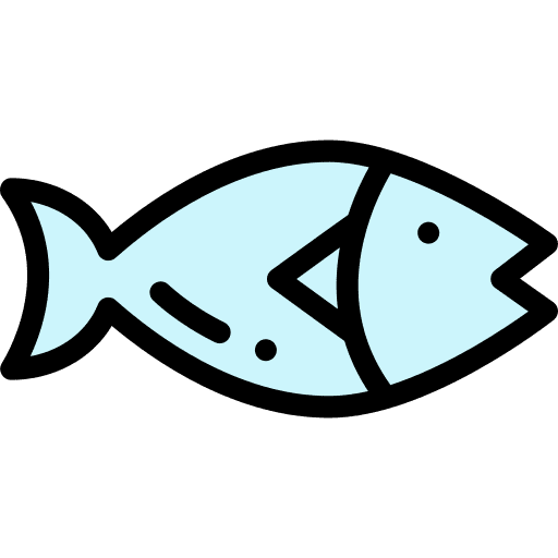 Fish diet organic fishing icon