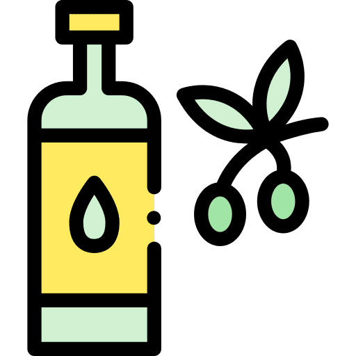 Olive oil vegetarian food and restaurant healthy icon