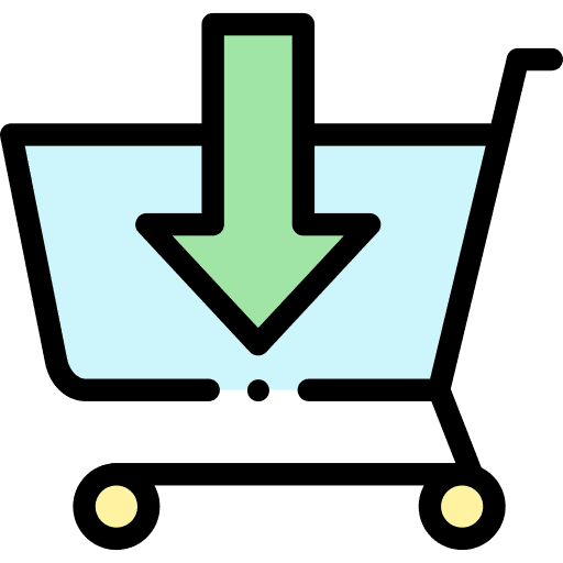Online shop commerce shopping store mobile store icon
