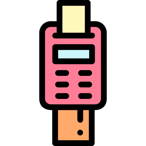 Payment terminal business and finance pos terminal dataphone icon