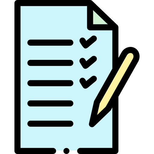 Shopping list checking appraisal shopping center icon