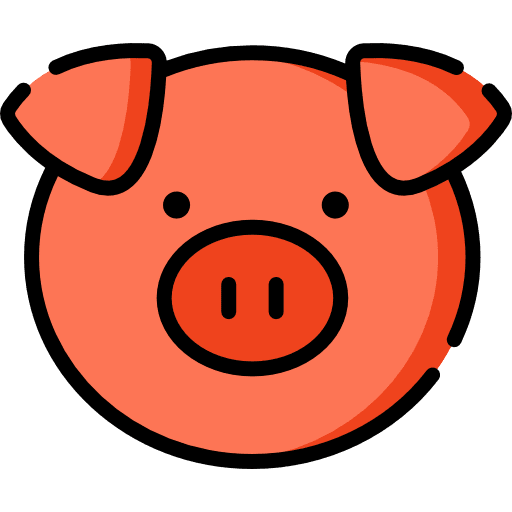 Pig pig animal kingdom wildlife icon