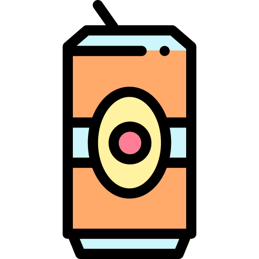 Soft drink beverage food and restaurant can icon