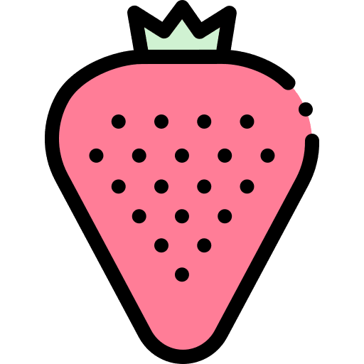 Strawberry fruit vegan strawberry icon
