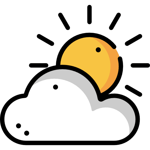 Sunny sunny sky weather icon
