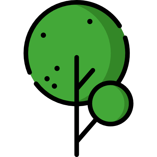 Tree ecology botanical gardening icon