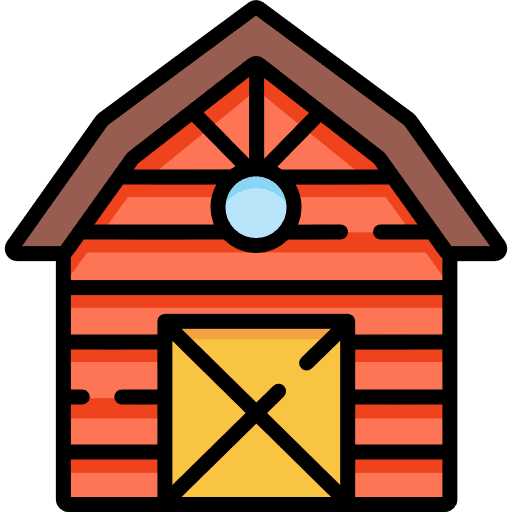 Barn barn real estate gardening icon