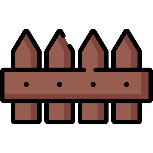 Fence farming and gardening garden yard icon