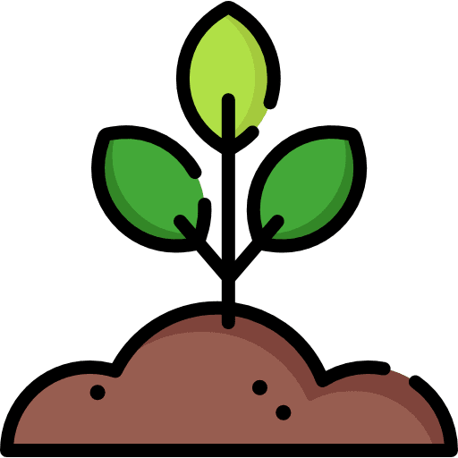Plant nature symbol part icon