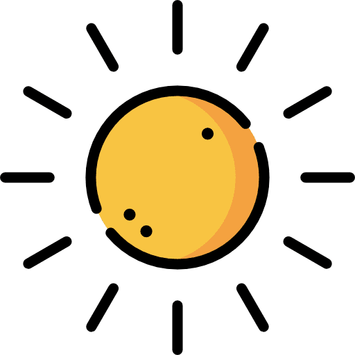 Sun sunny summertime nature icon