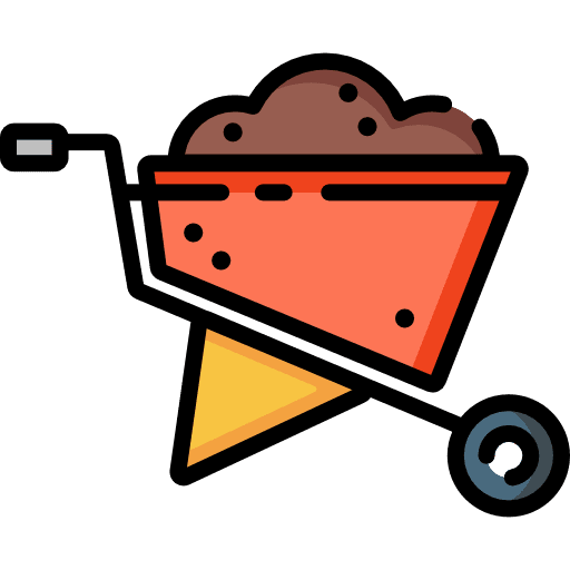 Wheelbarrow wheelbarrows wheels tools icon