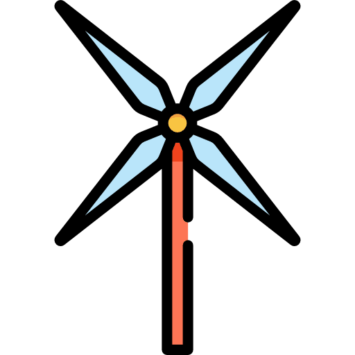 Windmill technology ecologic eolic energy icon