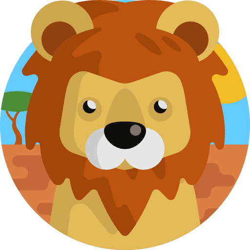 Lion animals circus mammal icon