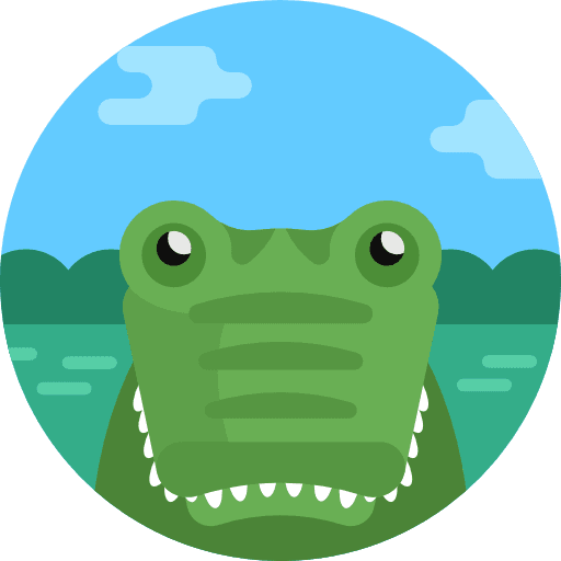Crocodile animal kingdom crocodile wildlife icon