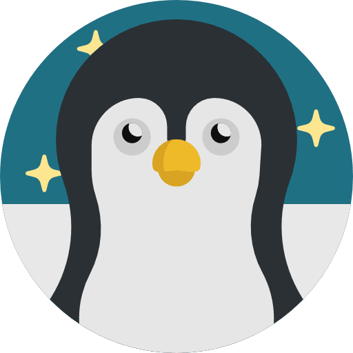 Penguin zoo animal wild life icon