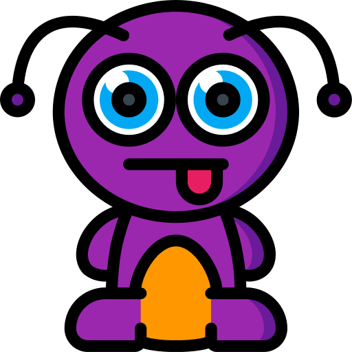 Monster horror scary spooky icon