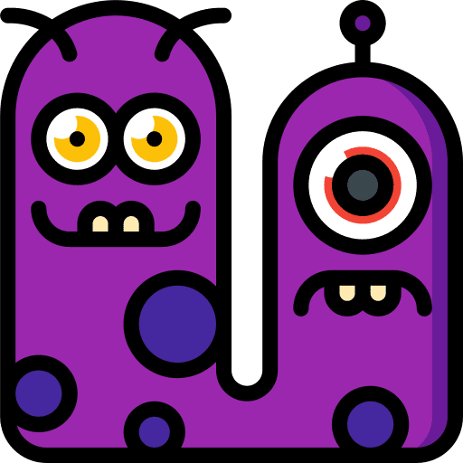 Monster scary spooky monster icon