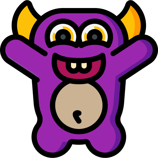 Monster horror halloween avatar icon