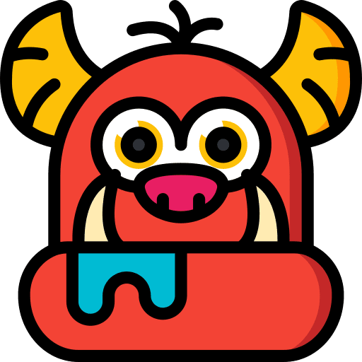 Monster miscellaneous spooky horn icon