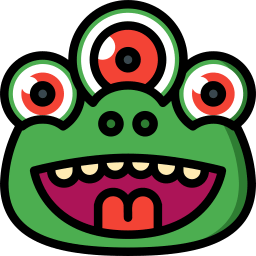 Monster terror monster horror icon