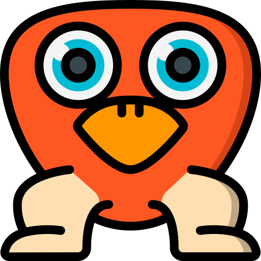 Monster bird spooky avatar icon