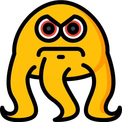 Monster fear terror avatar icon