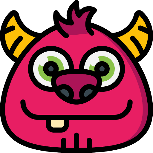 Monster horror halloween terror icon