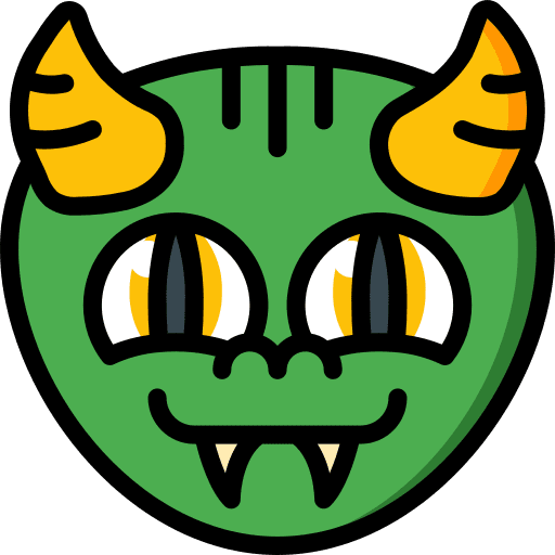 Dragon halloween monsters spooky icon