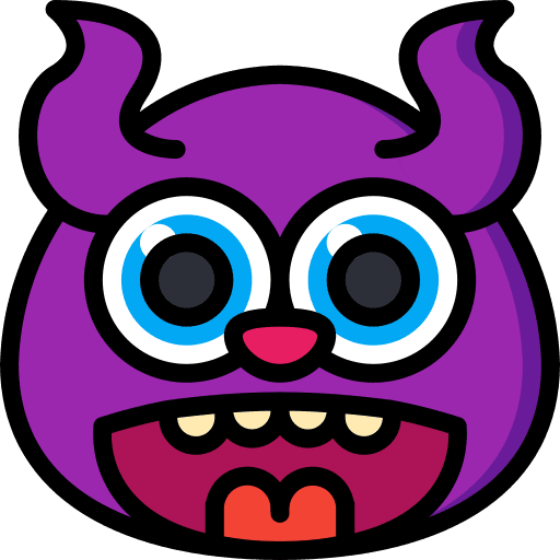 Monster halloween horror scary icon