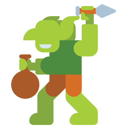 Goblin people characters goblin icon