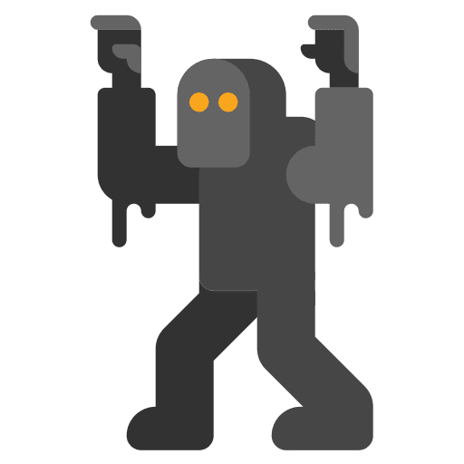 Monster spooky halloween horror icon