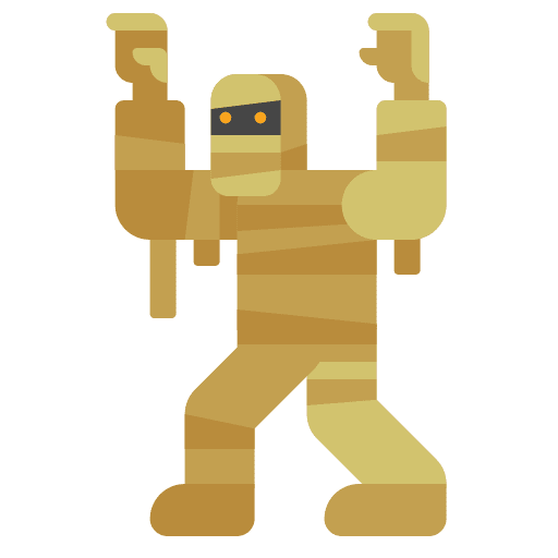 Mummy avatar halloween spooky icon