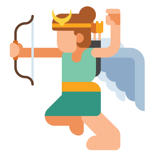 Archer goddess woman scale icon