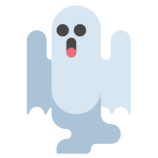 Ghost paranormal horror character icon