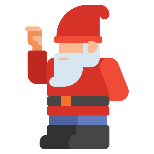 Santa claus fantasy santa claus gnome icon