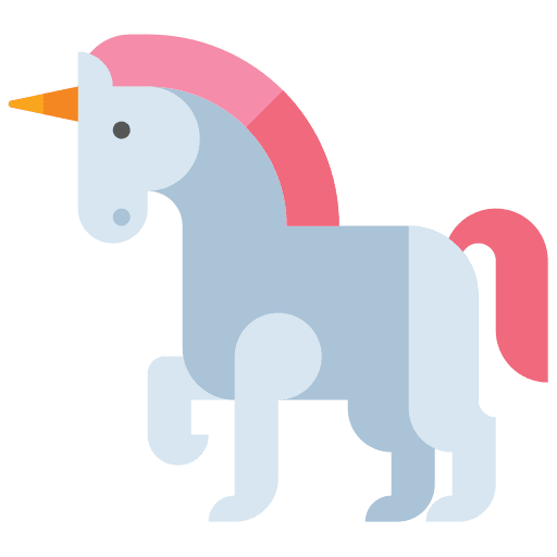 Unicorn folklore fairy tale legend icon