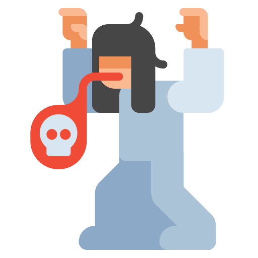 Woman possesion terror horror icon