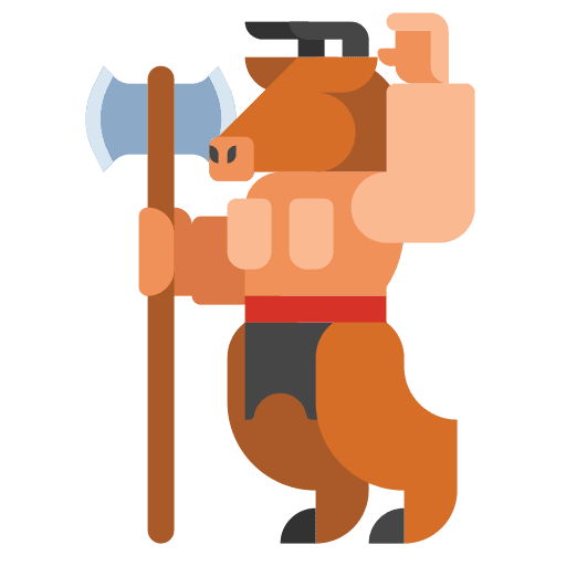 Minotaur axe halloween legend icon